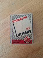 Leeg luciferdoosje Simon de Wit - Vintage, Ophalen of Verzenden