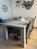 ⚠️️ OPRUIMING! Melamine eettafel, Ophalen, Zo goed als nieuw, 4 tot 6 stoelen