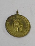 7 jan 1937 rotterdam medaille 2,5 cm dia juliana (140), Ophalen of Verzenden, Overige materialen, Nederland