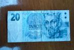 Tsjechië biljet 20 korun, Ophalen of Verzenden, Overige landen, Los biljet
