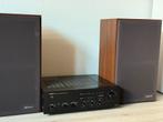 DENON PMA-500V met Sanyo speakers, Ophalen of Verzenden, Zo goed als nieuw, Speakers, Denon