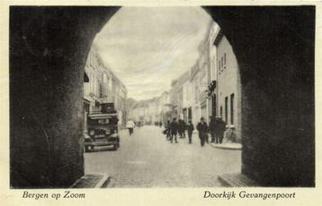 Bergen op Zoom - Doorkijk Gevangenpoort - 1944 gelopen beschikbaar voor biedingen