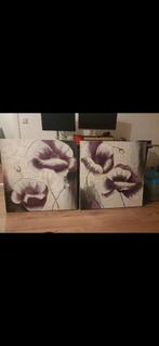 2 mooie schilderijen 80x80, Ophalen
