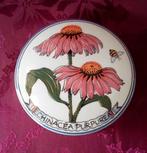 Porseleinen dekseldoosje. Echinacea Purpurea. Schoonhoven, Antiek en Kunst, Ophalen of Verzenden
