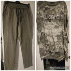 leuk setje broek en trui, Kleding | Dames, Ophalen of Verzenden, Zo goed als nieuw, Maat 42/44 (L)