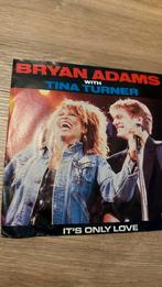 Bryan Adams & Tina Turner - It's Only Love Single, Gebruikt, 7 inch, Single, Ophalen of Verzenden
