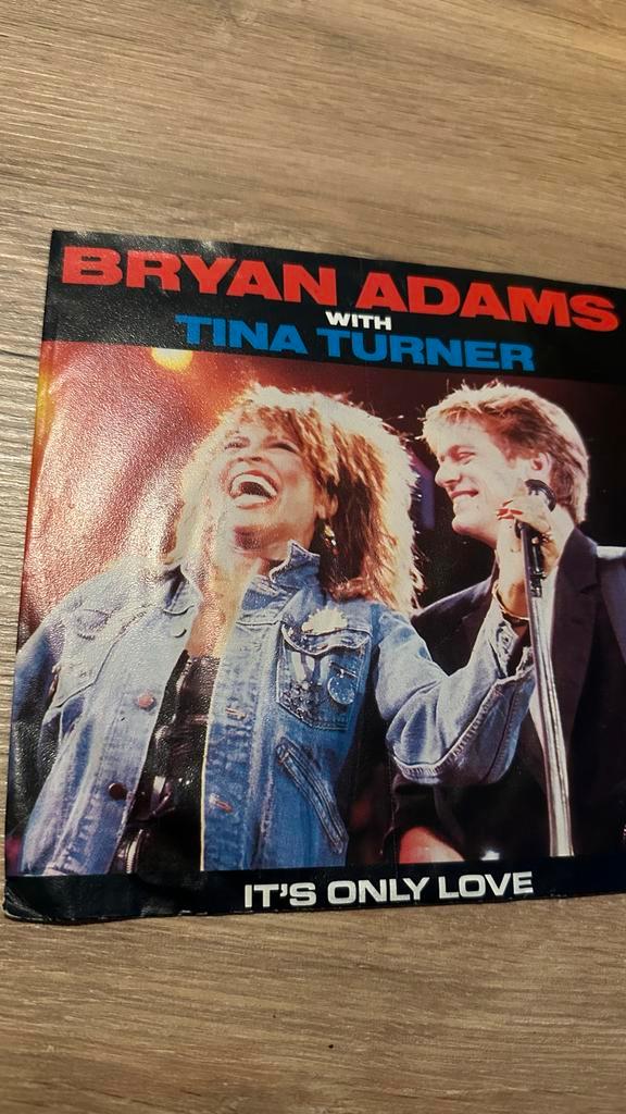 Bryan Adams & Tina Turner - It's Only Love Single, Cd's en Dvd's, Vinyl Singles, Gebruikt, Single, Pop, 7 inch, Ophalen of Verzenden
