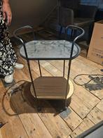 Tafeltjes, Huis en Inrichting, Tafels | Sidetables, Ophalen, 50 tot 100 cm, Rond, Zo goed als nieuw