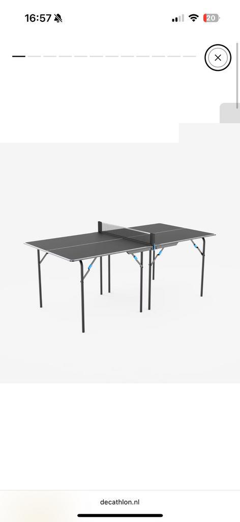 Decathlon Pongori tafeltennistafel PPT130 indoor medium, Sport en Fitness, Tafeltennis, Zo goed als nieuw, Tafel Indoor, Inklapbaar