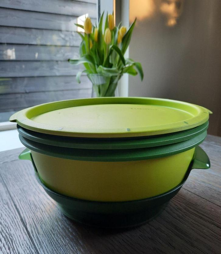 tupperware micro gourmet stoomkoker, Huis en Inrichting, Keuken | Tupperware, Zo goed als nieuw, Overige typen, Groen, Ophalen of Verzenden