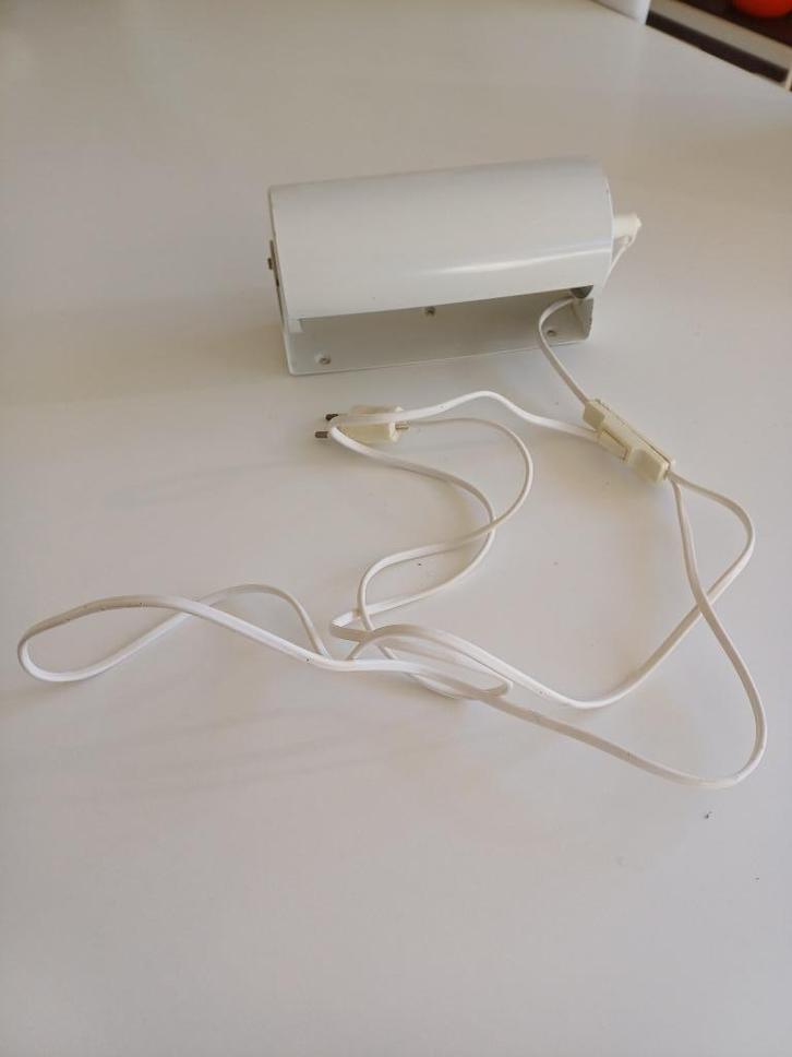 Vintage witte ikea wandlamp, Huis en Inrichting, Lampen | Wandlampen, Gebruikt, Metaal, Ophalen of Verzenden