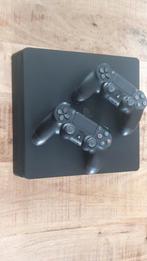 PS4 Slim + 2 Controllers + 1 Kabel, Ophalen, Gebruikt, Met 2 controllers, Slim