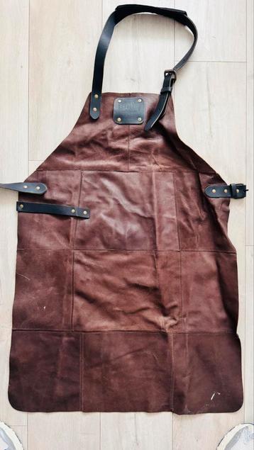 Lederen barbeque schort (nieuw) 2x beschikbaar voor biedingen
