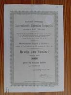 Aandeel Internationale Sigaretten Compagnie - Amsterdam 1901, Postzegels en Munten, Aandelen en Waardepapieren, Ophalen of Verzenden