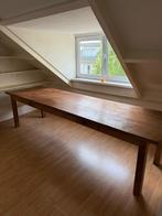 Teak houten bureau – 308 x 89 x 82 cm, Ophalen, 50 tot 150 cm, Zo goed als nieuw, 10 tot 30 cm