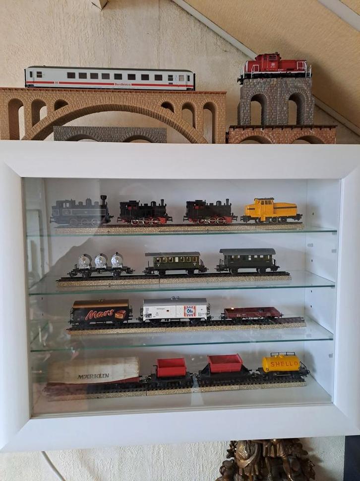 Märklin Overcompleet: Locs, Rails, Trafo & Bruggen, Hobby en Vrije tijd, Modeltreinen | H0, Gebruikt, Brug, Tunnel of Gebouw, Wisselstroom