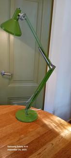 Vintage 70ties Groene Bureaulamp ,Architecten, Huis en Inrichting, Lampen | Tafellampen, Ophalen, Gebruikt, Minder dan 50 cm