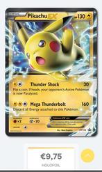 Pikachu EX kaart, Ophalen of Verzenden, Zo goed als nieuw, Losse kaart