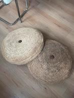 Rotan poef, Huis en Inrichting, Banken | Voetenbanken en Poefen, Ophalen of Verzenden, Zo goed als nieuw