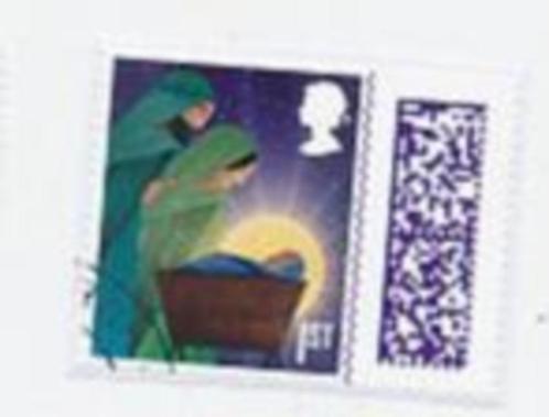 ENGELAND rondstempel KERST MET TAB, Postzegels en Munten, Postzegels | Europa | UK, Gestempeld, Verzenden