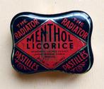 Radiator menthol pastilles mini blikje Lang 4,5 cm, Verzamelen, Ophalen of Verzenden, Gebruikt, Overige, Overige merken