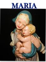 Prachtig Mariabeeldje van gips, hand beschilderd, Ophalen of Verzenden, Zo goed als nieuw, Beeld(je)