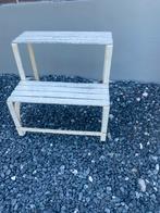 Trapje caravantrap vintage metaal wit, Ophalen of Verzenden, Trap, Minder dan 2 meter