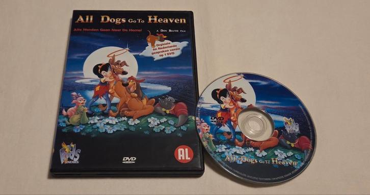 Don Bluth All Dogs Go To Heaven Dvd Cartoon/Animatie, Cd's en Dvd's, Dvd's | Tekenfilms en Animatie, Zo goed als nieuw, Amerikaans