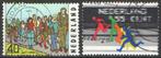 Nederland NVPH nr 1092/3 gestempeld Sport 1976, Postzegels en Munten, Postzegels | Nederland, Verzenden, Na 1940, Gestempeld