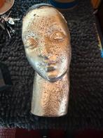 Zilverkleurig mensenbeeld, Tuin en Terras, Tuinbeelden, Ophalen, Gebruikt, Overige materialen, Mensenbeeld