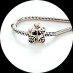 Pandora Koets gouden Kroon Parel 790598P / retired, Sieraden, Tassen en Uiterlijk, Bedels, Pandora, Ophalen of Verzenden, Zo goed als nieuw