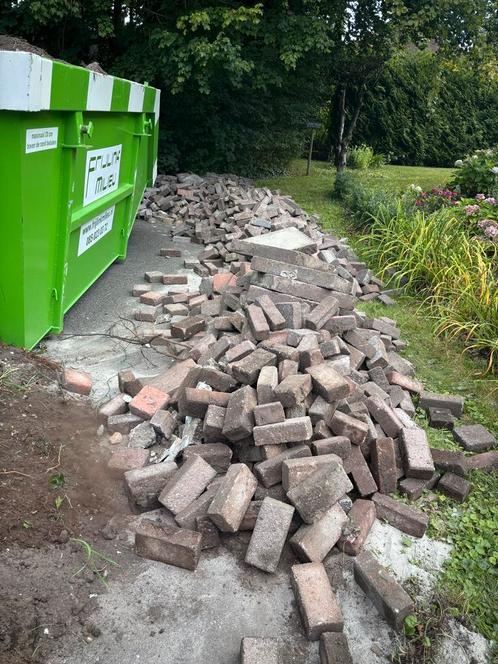 Gebruikte klinkers - ongeveer 30m2, Tuin en Terras, Tegels en Klinkers, Gebruikt, Overige materialen, 10 m² of meer, Ophalen