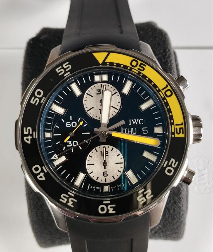 T.K. i.z.g.st. IWC Aquatimer Chronograph uit 2010, Sieraden, Tassen en Uiterlijk, Horloges | Heren, Zo goed als nieuw, Polshorloge