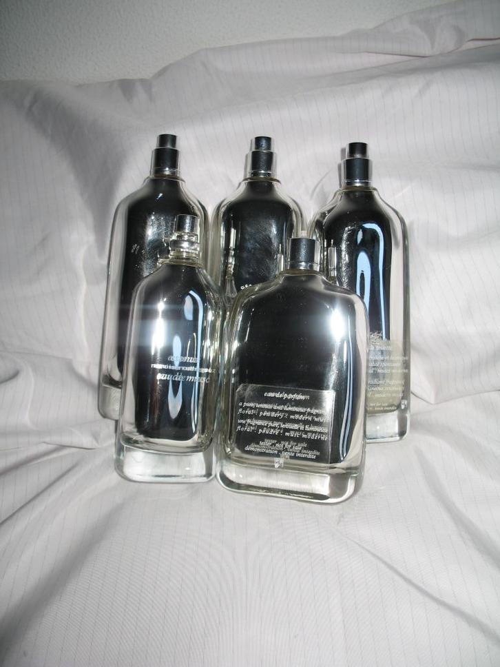 Lot van Lege Parfumfles 5 x Rodriguez Zilverkleur * Essence, Verzamelen, Parfumverzamelingen, Parfumfles, Ophalen of Verzenden