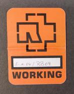 Rammstein BACKSTAGE PASS 2004 Rotterdam Ahoy Origineel  !, Verzamelen, Verzenden, Gebruikt, Gebruiksvoorwerp
