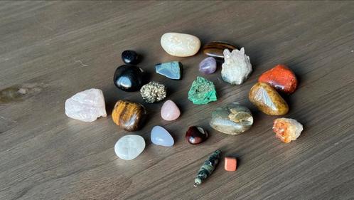 kleine collectie (Half) edelstenen & Mineralen, Verzamelen, Mineralen en Fossielen, Overige typen, Ophalen of Verzenden