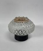 Vintage Herda plafondlamp goud met wit glas mid century, Huis en Inrichting, Ophalen of Verzenden, Zo goed als nieuw, Glas, Mid Century