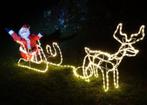 Kerstman, Rendier En Slee Met Kerstman & Ledverlichting W/W, Diversen, Kerst, Ophalen of Verzenden, Nieuw