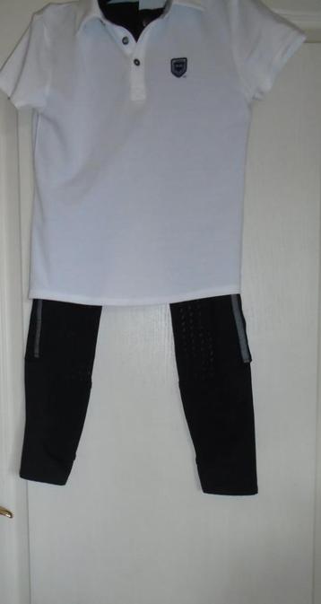 Paardrij kleding jasje, broek, shirt en plastron beschikbaar voor biedingen