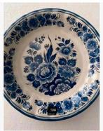 Bord Delfts, handwerk, Holland, blauw, bloemen, 20 cm, Ophalen of Verzenden