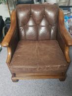 leren 2 zits en fauteuil Castle Furniture, Ophalen, Gebruikt, 75 tot 100 cm