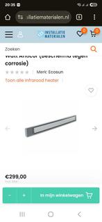 Home

Ecosun S+ 12 Infrarood heater 1200 Watt, Ophalen, Zo goed als nieuw, Elektrisch, Plafond