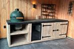 Steigerhouten buitenkeuken koelkast kamado wielen mancave, Tuin en Terras, Buitenkeukens, Ophalen of Verzenden, Nieuw, Houtskool