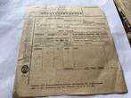 Oude Beurtvaartadres Document 1949, Ophalen of Verzenden, Gebruikt