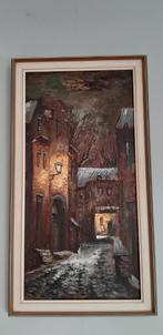 Schilderij City Street Light, Antiek en Kunst, Ophalen