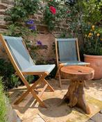 Groot Assortiment Teak Tuinstoelen / Nieuw & Gebruikt, Ophalen of Verzenden, Nieuw, Teakhout, Verstelbaar