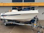 Selva console boot 5,5m + Evinrude 75pk + Pega trailer, Watersport en Boten, Ophalen, Gebruikt, 50 pk of meer, Snelvarend