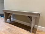 Bankje (hout) grijs, 120x30x46cm, Ophalen, 100 tot 150 cm, Overige houtsoorten, 25 tot 50 cm