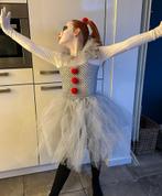 Pennywise kostuum 8/9 jaar - Zo goed als nieuw!, Ophalen of Verzenden, Zo goed als nieuw, 122 t/m 128, Meisje