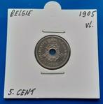 België 5 centimes - 1905 Vlaams, Postzegels en Munten, Munten | België, Verzenden, Overig, Losse munt